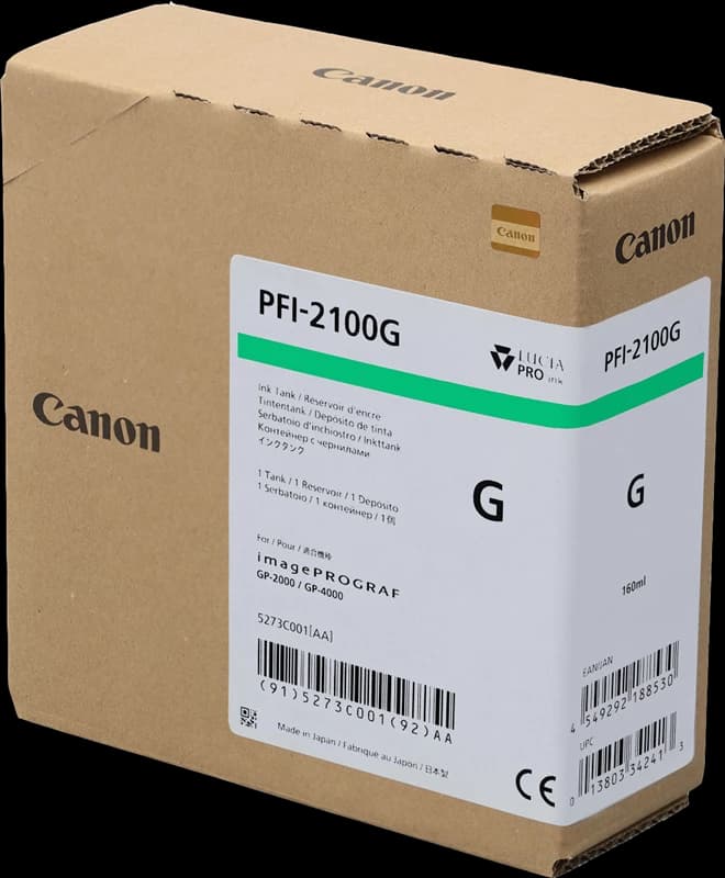 Original Canon PFI-2100g Grün / 5273C001 Tinte 160ml
