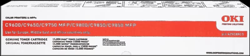 Original OKI 42918913 Toner Gelb bis zu 15000 Seiten