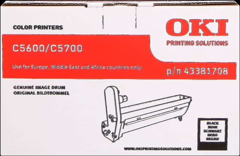 Original OKI 43381708 / C5600/5700 Bildtrommel (Drum-Unit) Schwarz bis zu 20000 Seiten