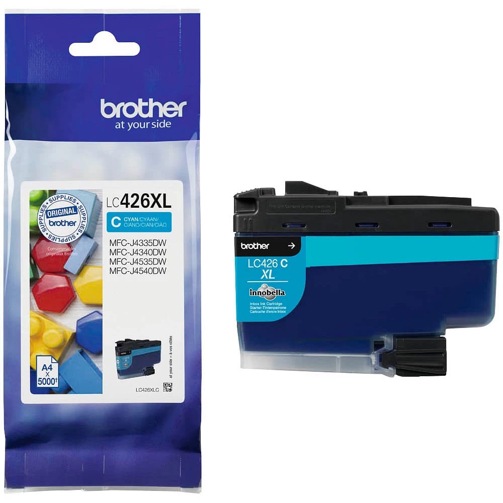 Original Brother LC-426XLC Tinte Cyan bis zu 5000 Seiten