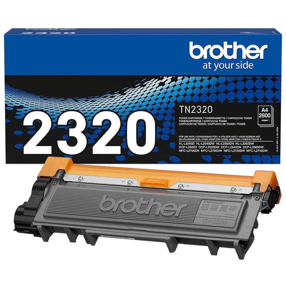 Original Brother TN-2320 Toner Schwarz bis zu 2600 Seiten