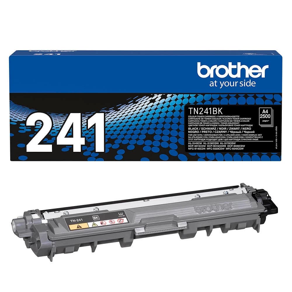 Original Brother TN-241BK Toner Schwarz bis zu 2500 Seiten