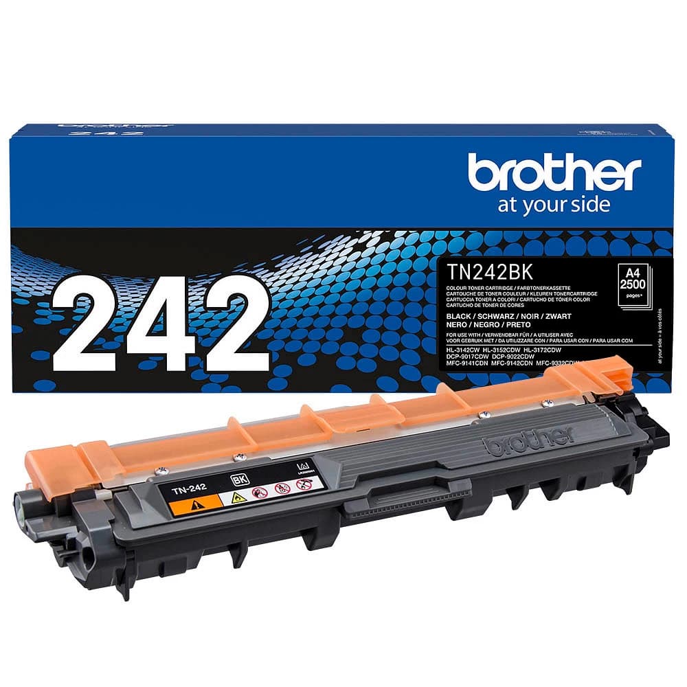Original Brother TN-242BK Toner Schwarz bis zu 2500 Seiten
