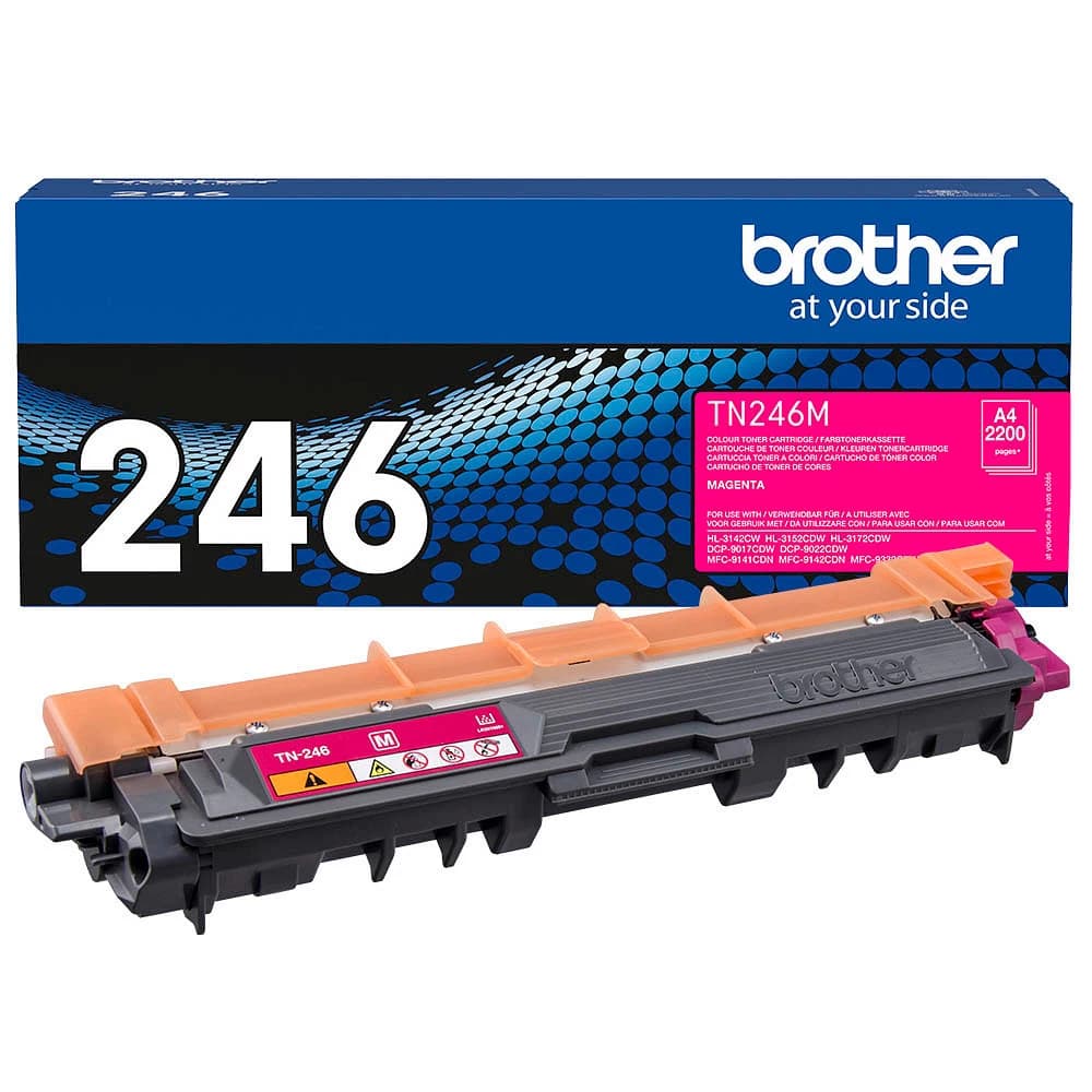 Original Brother TN-246M Toner Magenta bis zu 2200 Seiten
