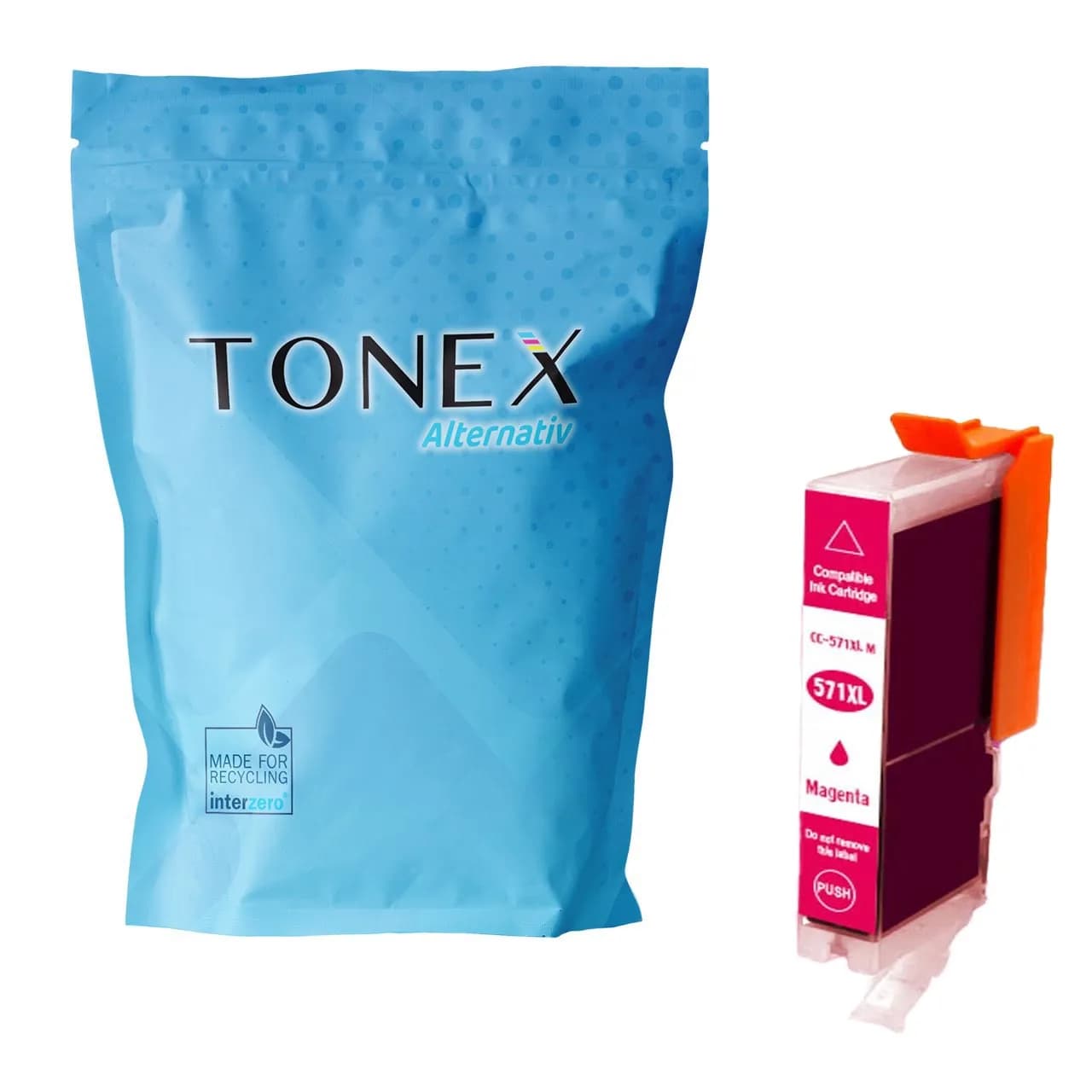 TONEX alternativ für Canon CLI-571MXL / 0333C001 Tinte Magenta bis zu 650 Seiten