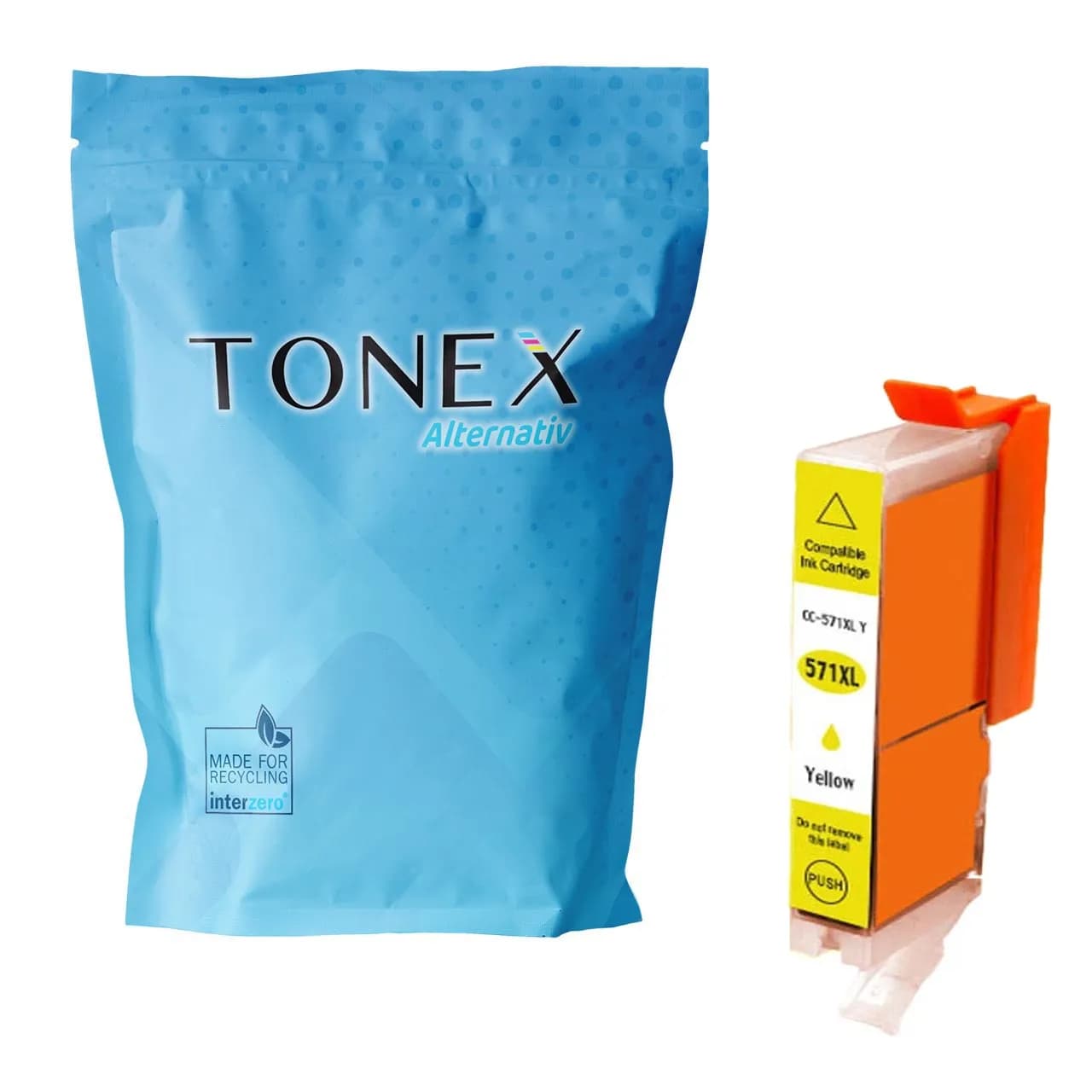 TONEX alternativ für Canon CLI-571YXL / 0334C001 Tinte Gelb bis zu 680 Seiten 13ml