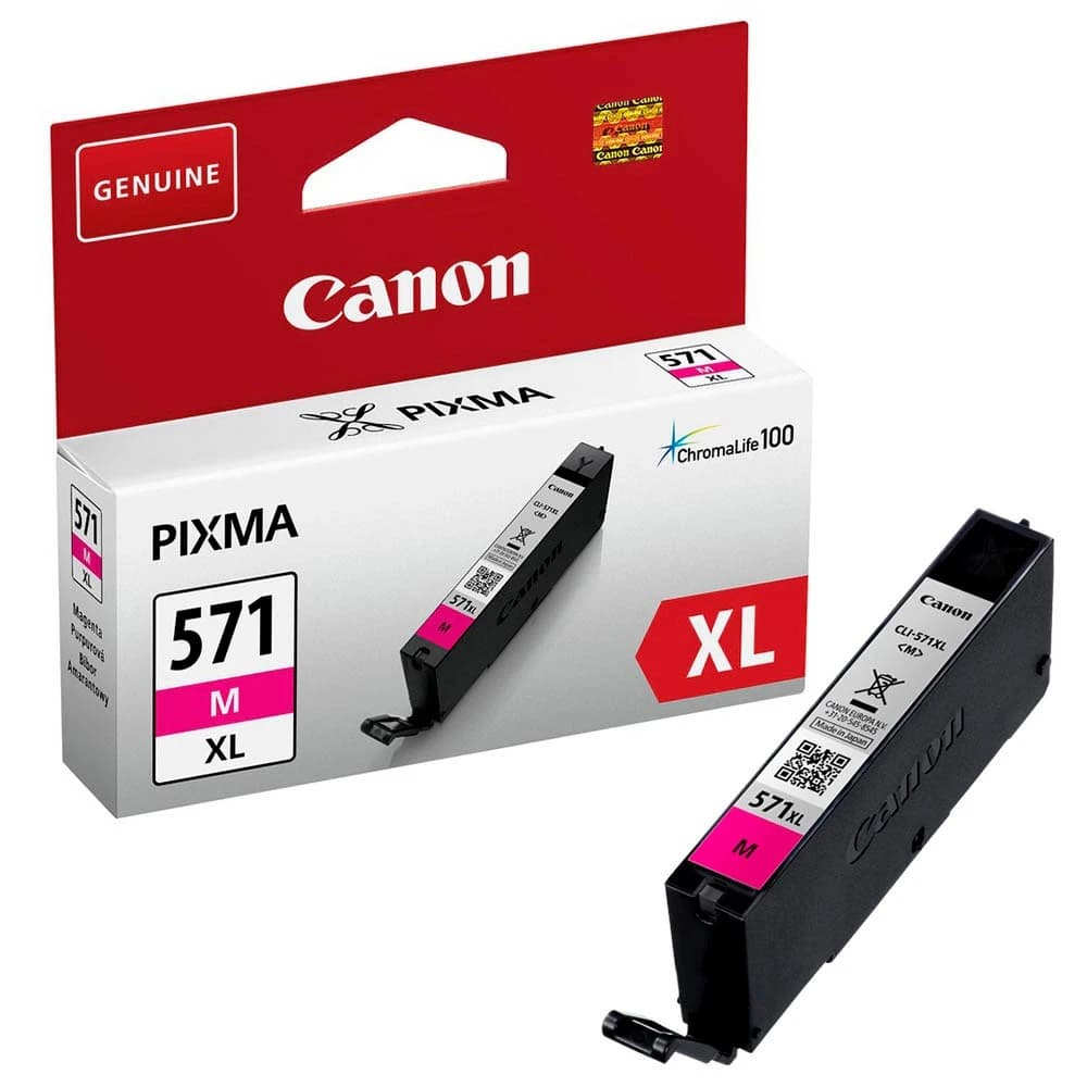 Original Canon CLI-571MXL / 0333C001 Tinte Magenta bis zu 650 Seiten 11ml