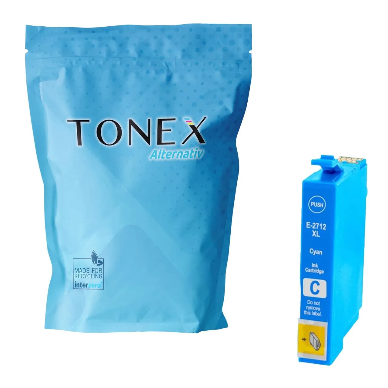 TONEX alternativ für Epson 27XL / T2712 Tinte Cyan bis zu 1100 Seiten