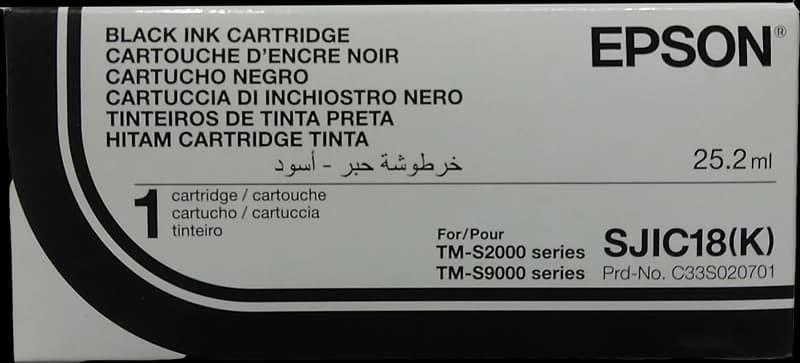 Original Epson C33S020701 / SJIC18(K) Tinte Schwarz