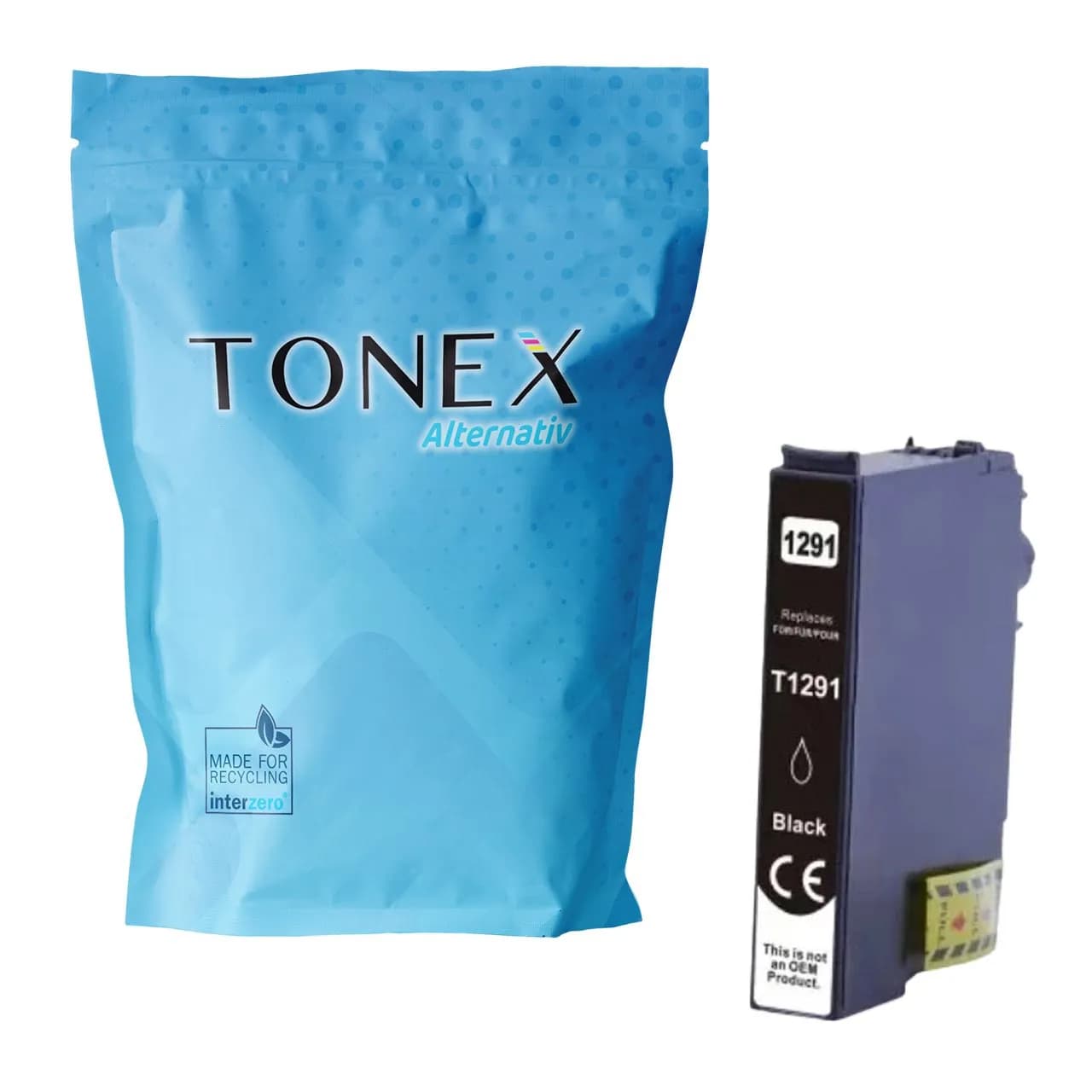 TONEX alternativ für Epson T-1291 / C13T12914012 Tinte Schwarz bis zu 500 Seiten