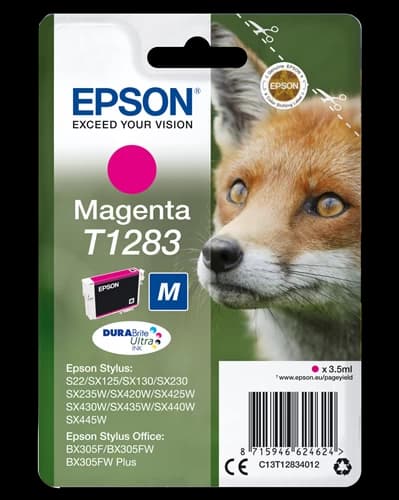 Original Epson T1283 / C13T12834012 Tinte Magenta bis zu 140 Seiten 4ml