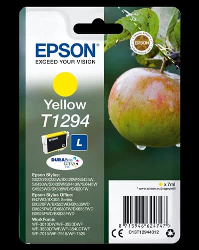 Original Epson T1294 / C13T12944012 Tinte Gelb bis zu 470 Seiten 7ml