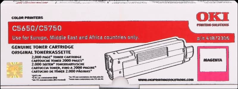 Original OKI 43872306 Toner Magenta bis zu 2000 Seiten
