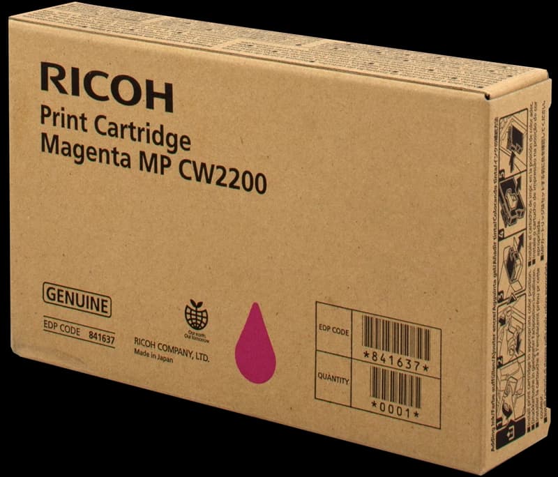 Original Ricoh 841637 / MP CW2200M Tinte Magenta 100ml