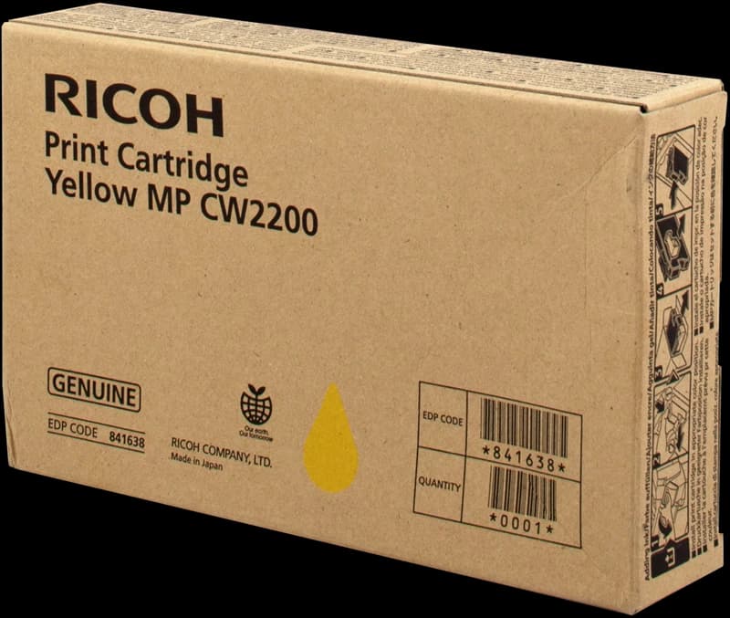 Original Ricoh 841638 / MP CW2200Y Tinte Gelb