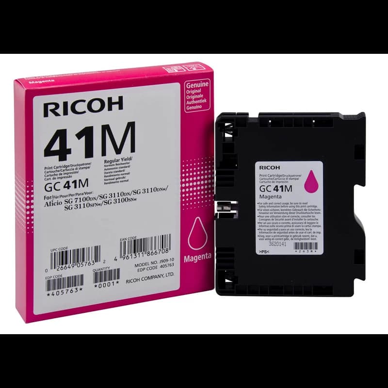 Original Ricoh GC41M / 405763 Tinte Magenta bis zu 2200 Seiten