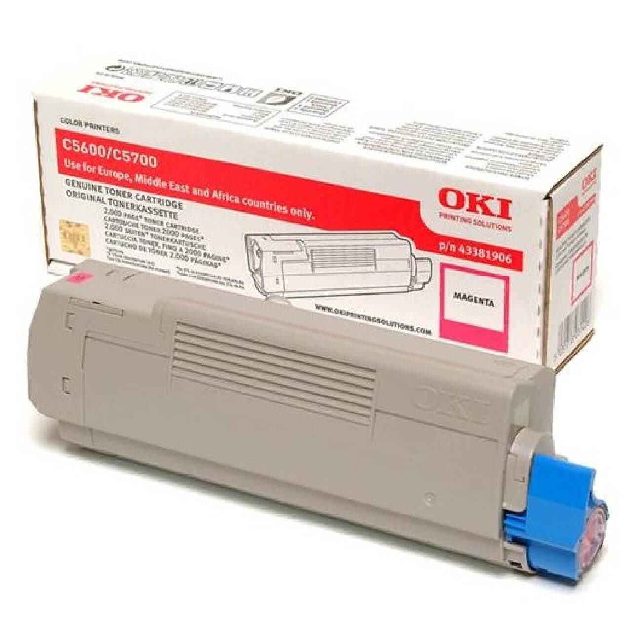Original OKI - / 43381906 Toner Magenta bis zu 2000 Seiten