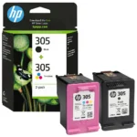 Original Hp 305 Multipack 6Zd17Ae Black Color