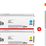 Canon 069 Mcvp Schwarz Cyan Magenta Gelb Weiss Value Pack Prindo Universal Papier 2500 Blatt