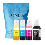 Tonex Alternativ Fur Epson 102 C13T03R640 Tinte Schwarz Cyan Magenta Gelb 340Ml Multipack
