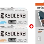 Kyocera Tk 5450 Mcvp Schwarz Cyan Magenta Gelb Weiss Value Pack Prindo Universal Papier 2500 Blatt