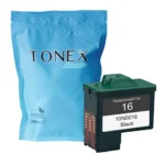Tonex Alternativ Fur Lexmark 16 10N0016E Tinte Schwarz Bis Zu 335 Seiten 14Ml