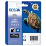 Original Epson C13T15774010 T1577 Tintenpatrone Schwarz Hell